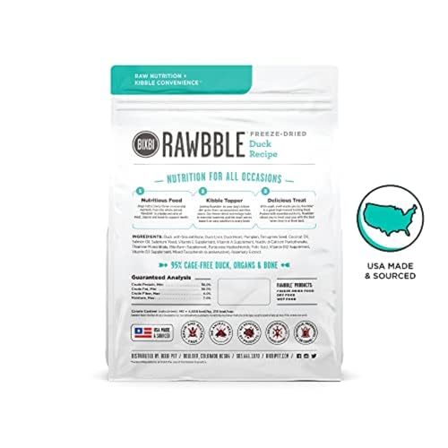 BIXBI Liberty canard lyophilisé – garniture facile pour enrichir les repas.
