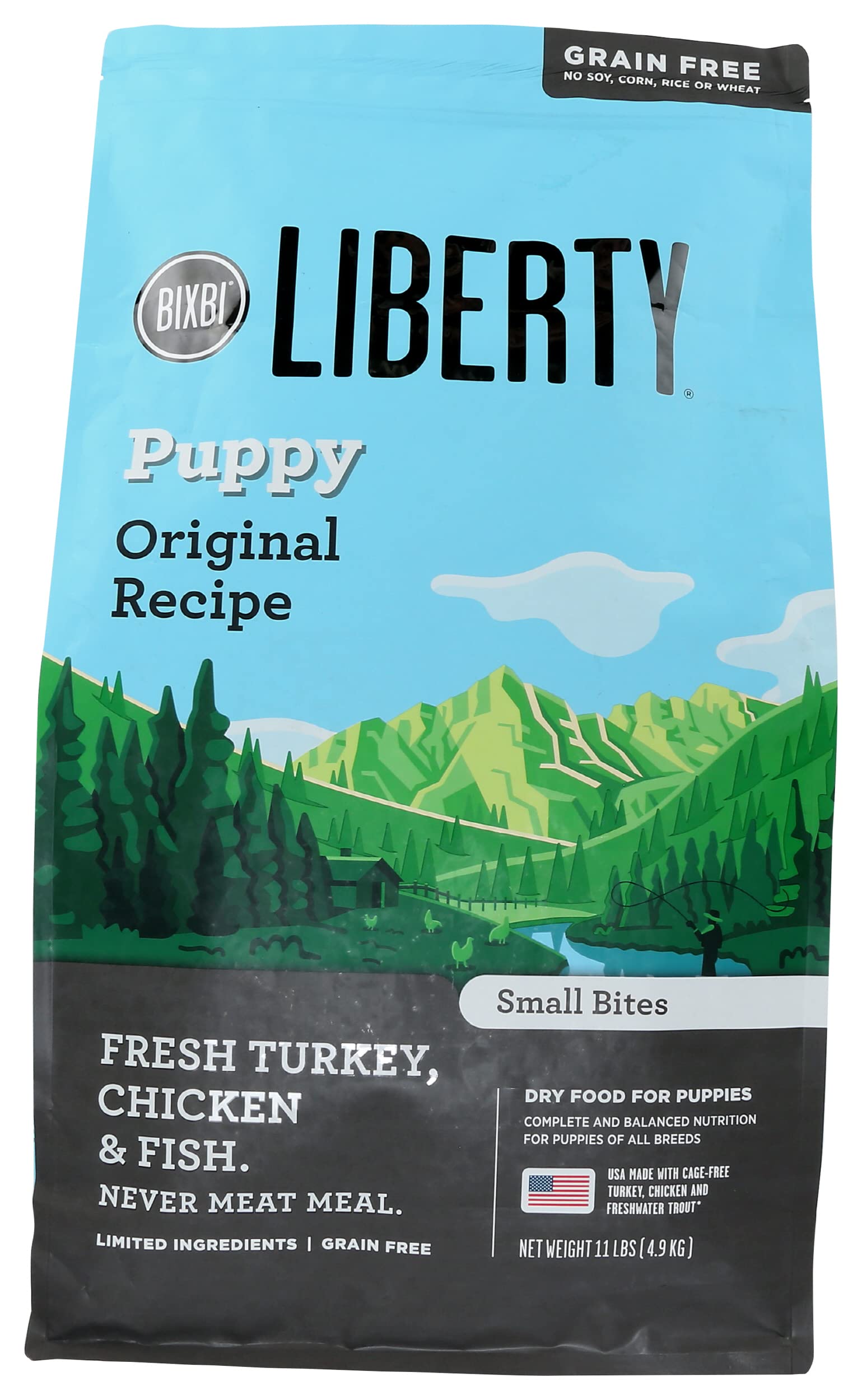 BIXBI Liberty chiot – poulet frais comme premier ingrédient pour une digestion optimale.