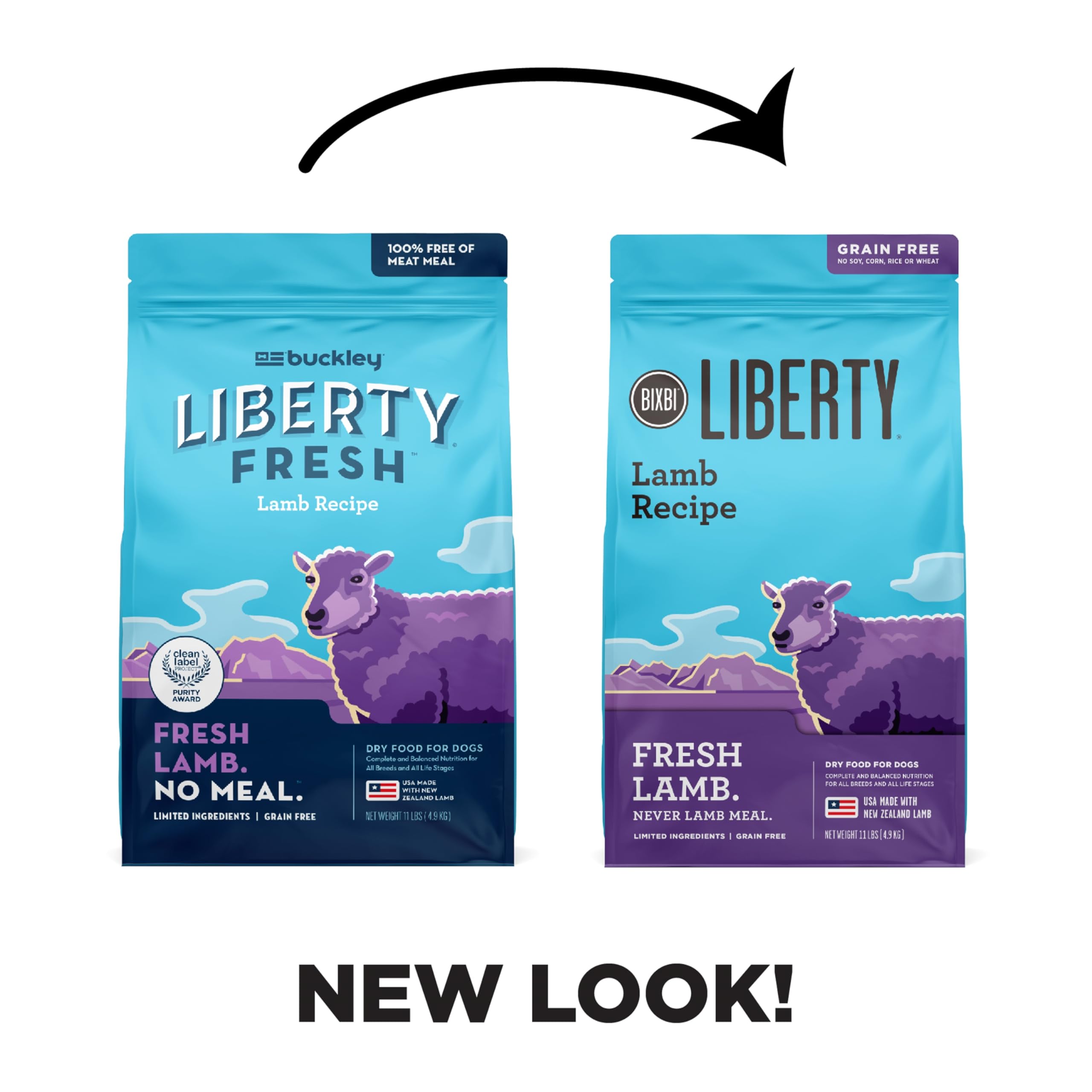 BIXBI Liberty croquettes sans cereales-agneau, recette sans céréales et agneau.