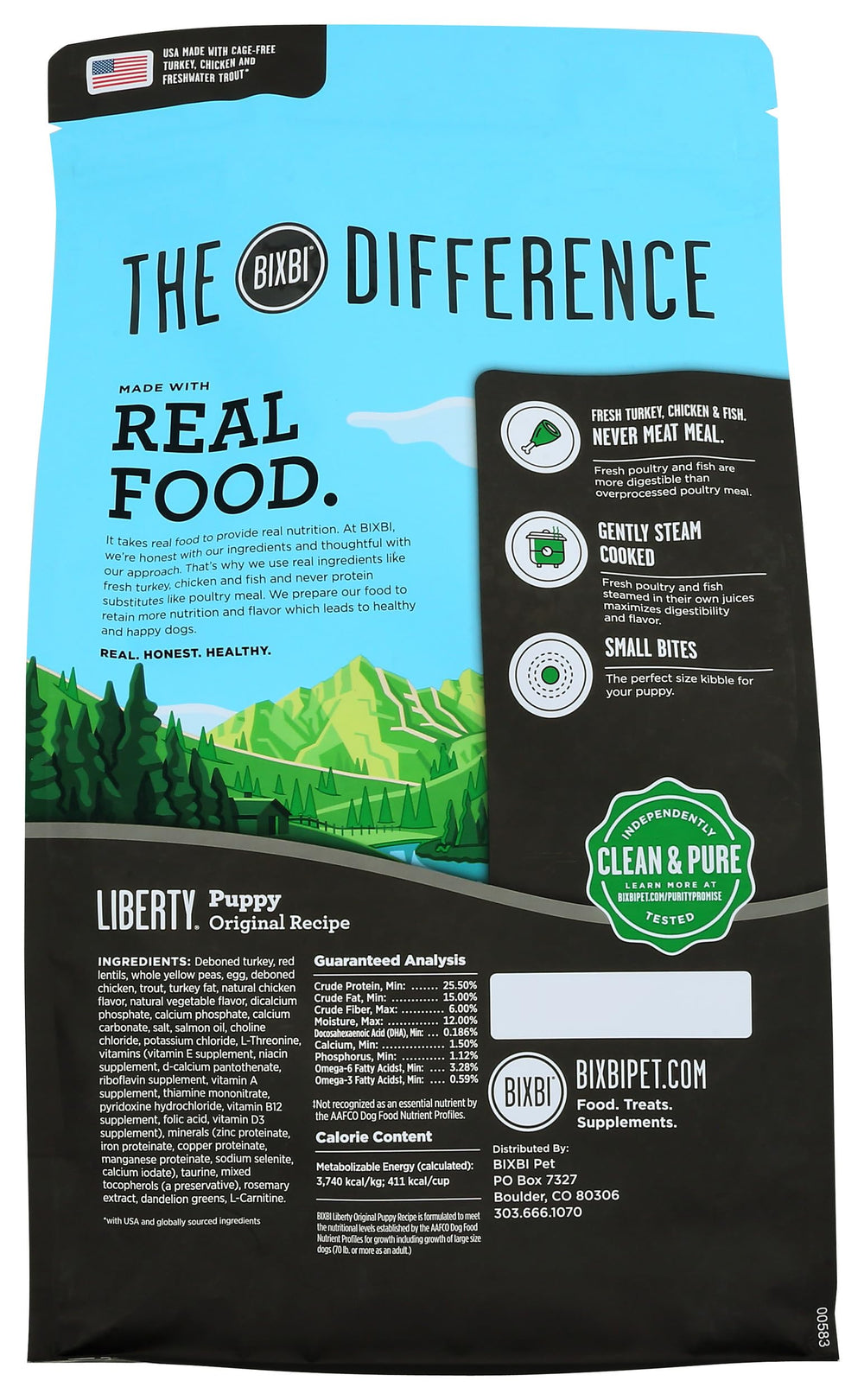 BIXBI Liberty – nutrition complète pour chiots et chiens de tous âges.