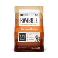 BIXBI Rawbble poulet frais, premier ingrédient pour muscles et énergie.