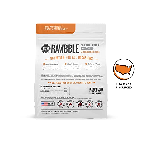 BIXBI Rawbble 95 pourcent viande-organes-os, nutrition dense et naturelle.