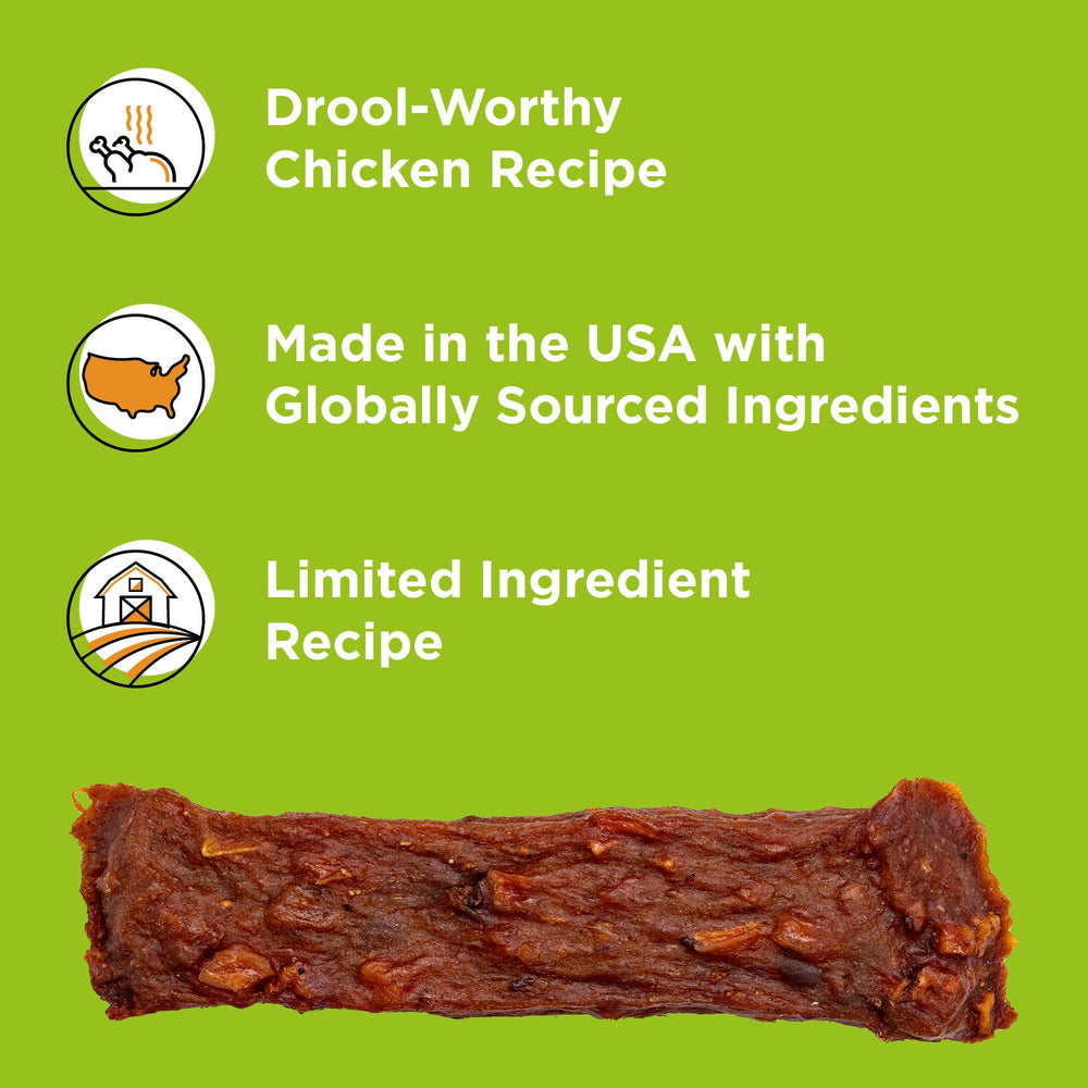 BIXBI jerky poulet, riches en antioxydants et nutriments pour la peau.
