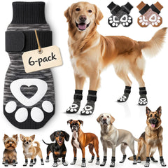 Chaussons bixie anti-derapant offrant traction sur sol dur pour chiens actifs