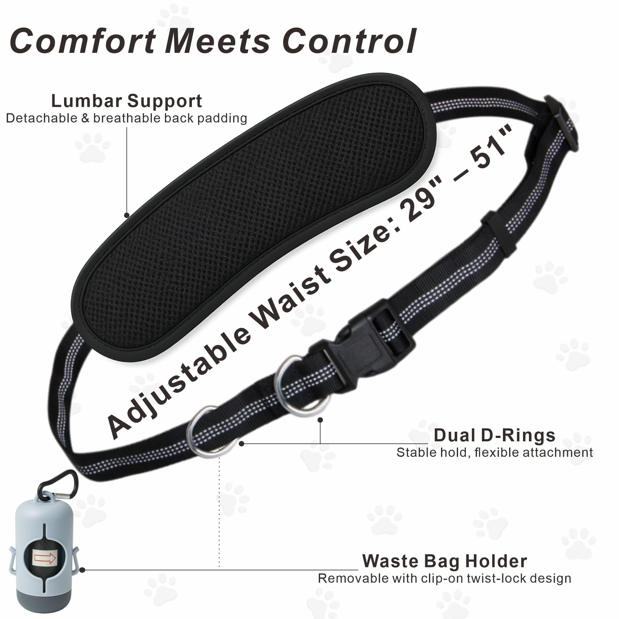 BJDQHKJ Poche zippée et distributeur de sacs, pratique.