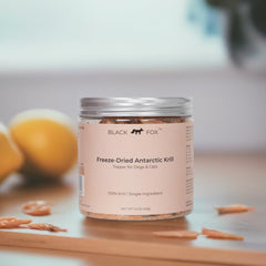 BLACK FOX friandise krill antarctique, portion quotidienne, facilite l’alimentation variée.