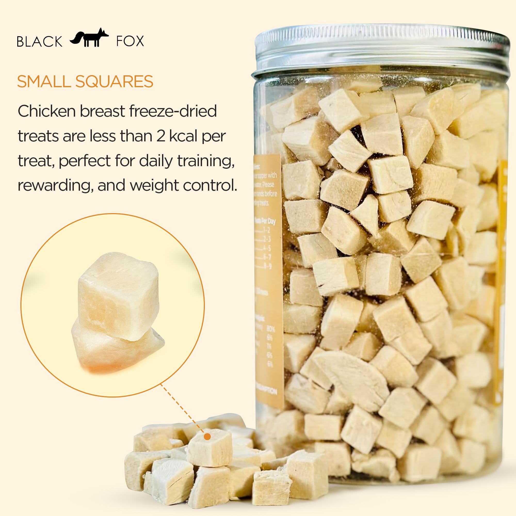 Protéine élevée provenant du poulet séché, par BLACK FOX.