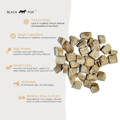 BLACK FOX sans additifs ni gluten, friandises adaptées chiens et chats.