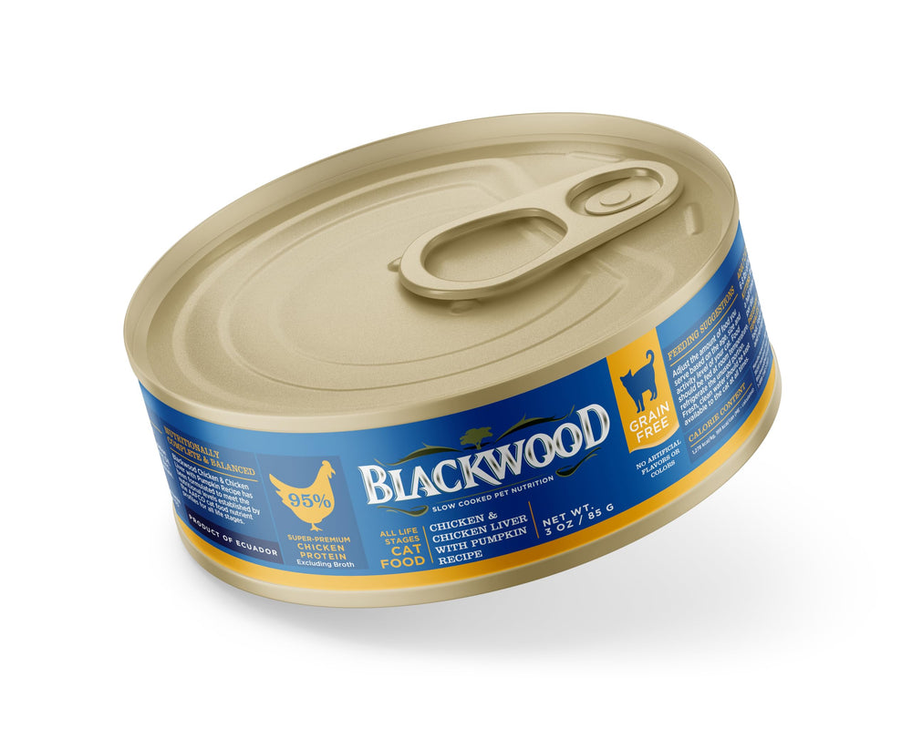 Chat Blackwood - pâté humide au poulet, saveur riche et protéines de haute qualité.