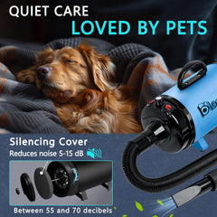Blanlody accessoires inclus: quatre buses et une brosse pour divers chiens.