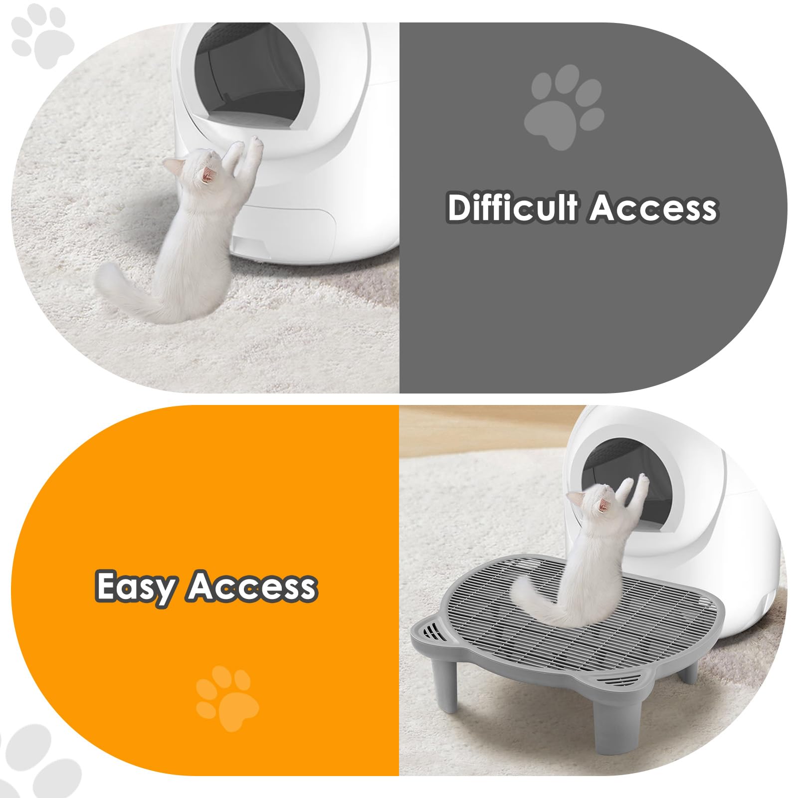 Blata – Plastique durable: plateforme robuste et facile à nettoyer.