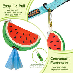 Distributeur BlissBud sur laisse, sacs standard faciles à prendre.