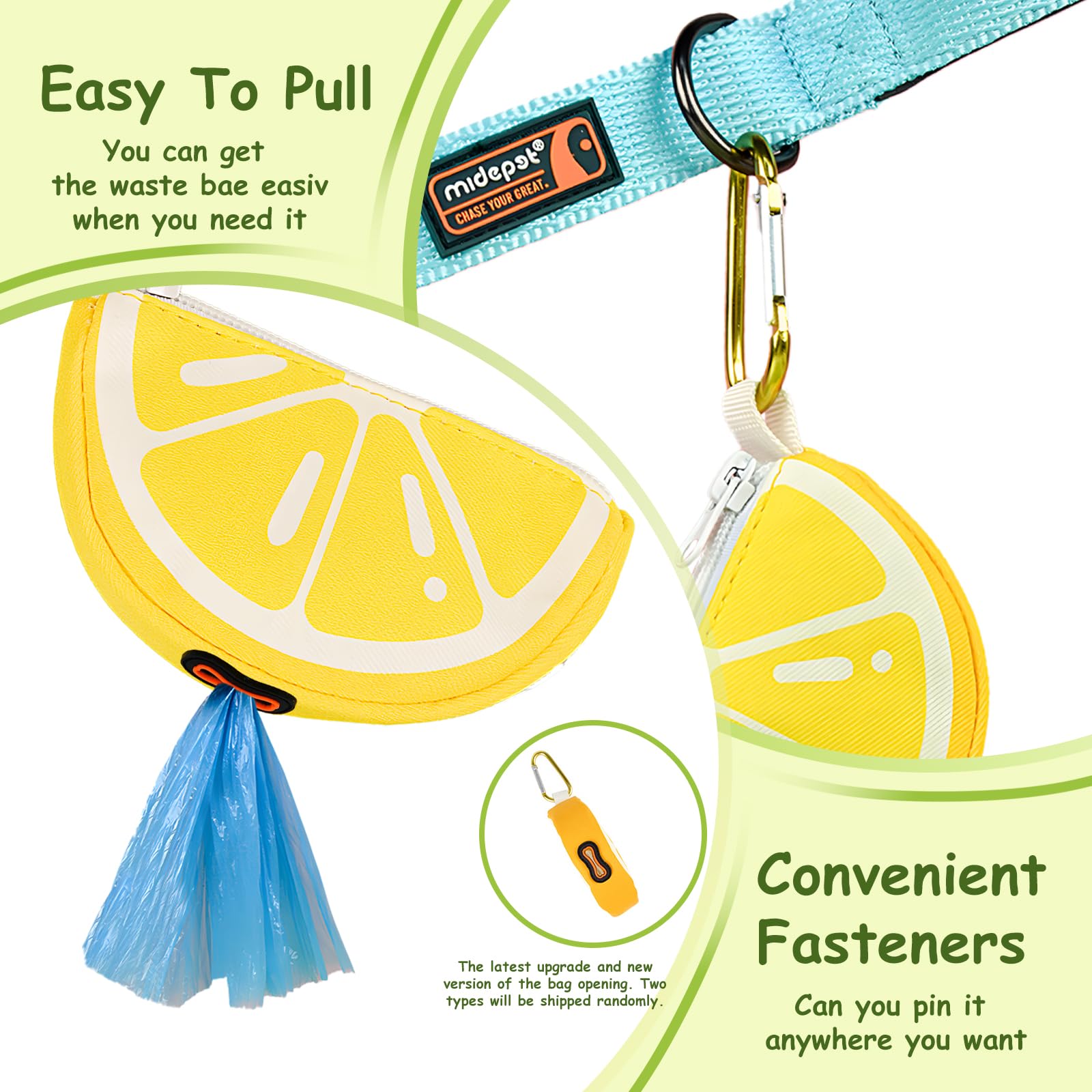 BlissBud attache-laisse clip secure, facile à attacher pour des promenades sans souci.
