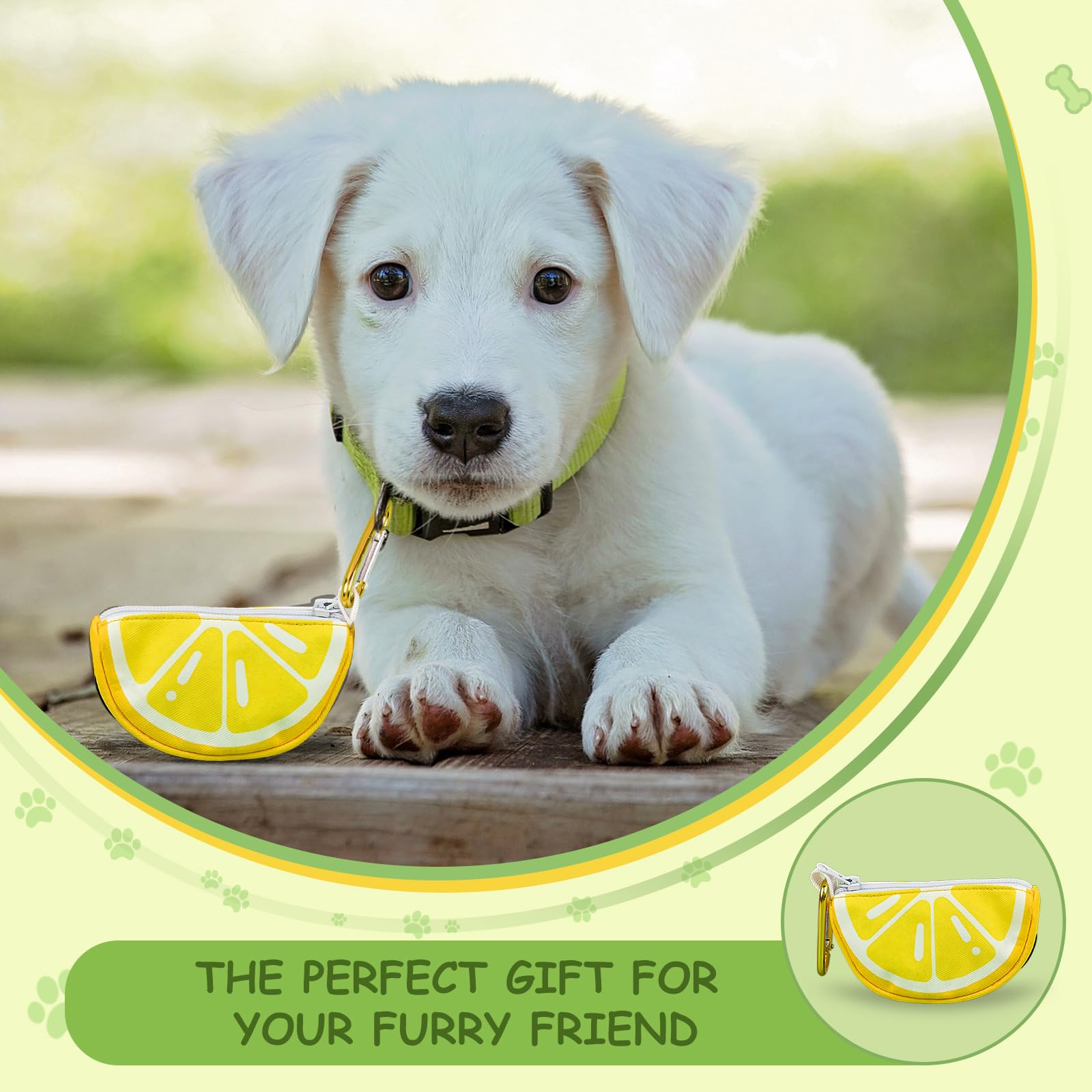 BlissBud design citron mignon, accessoire pratique et tendance pour votre chien.