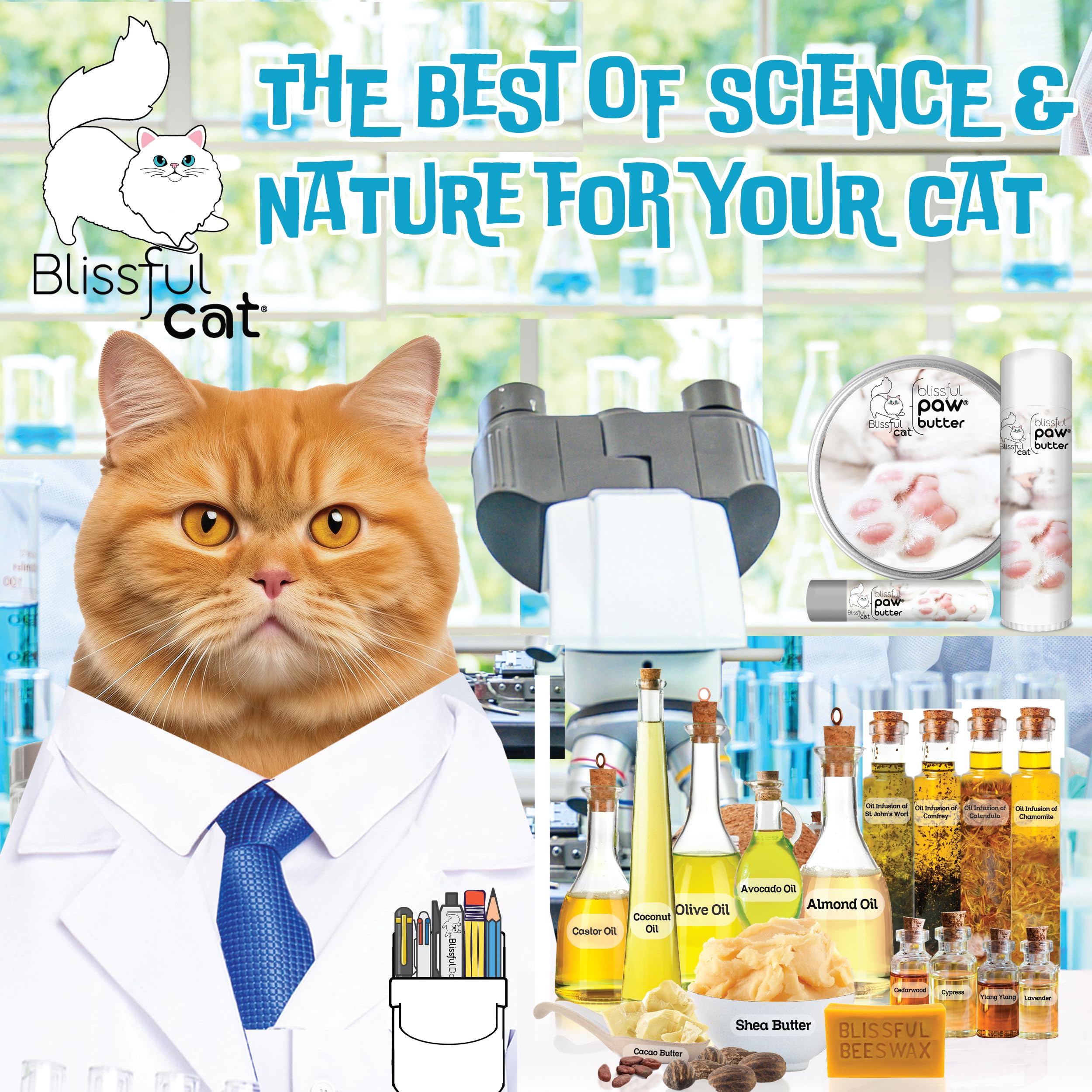 The Blissful Cat Paw Butter - ingrédients naturels et nourrissants.