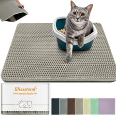 Blissstorm tapis-litière extra-large nid-dabeilles: capture efficacement la litière.