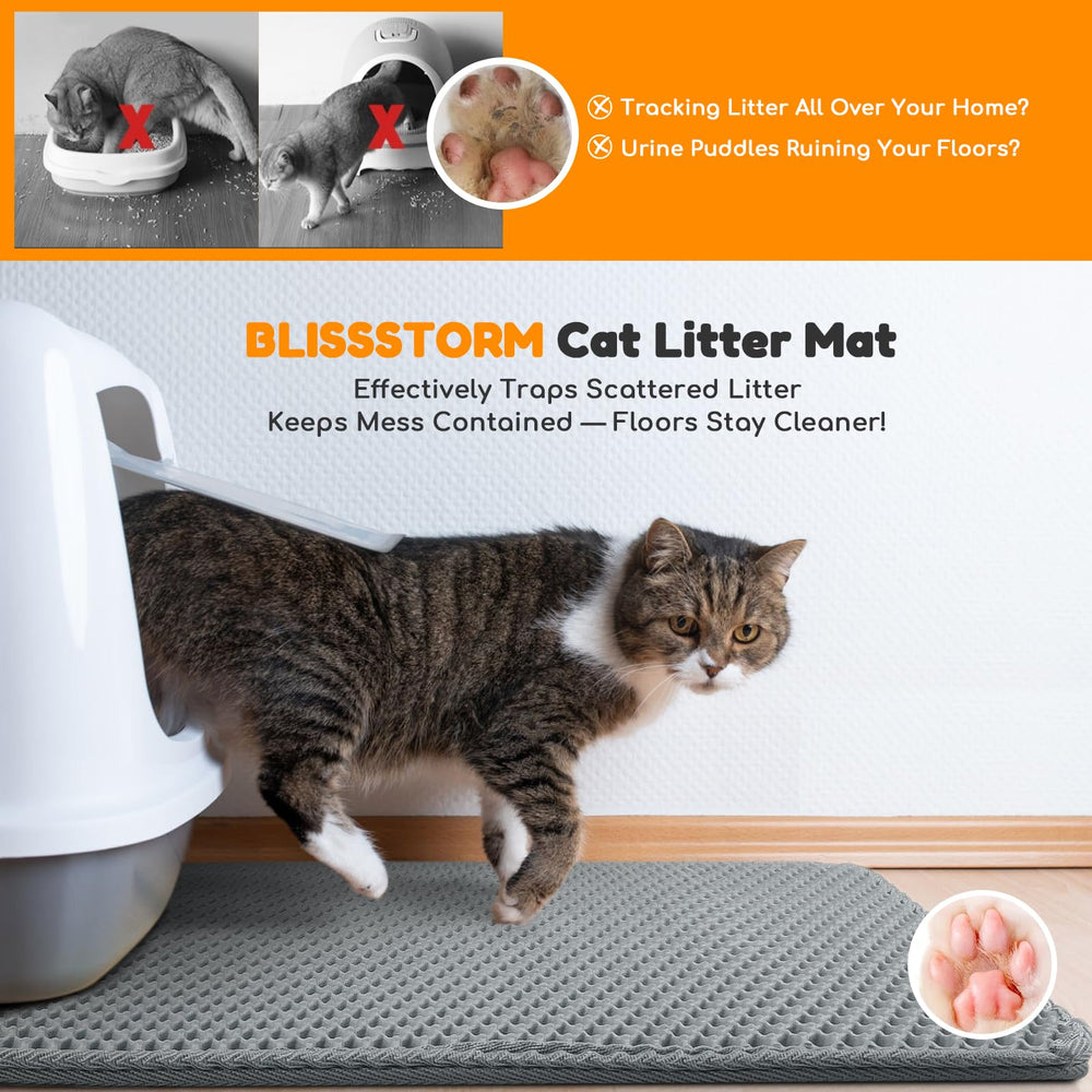 Tapis Blissstorm polyvalent, évite les éclaboussures et déversements.