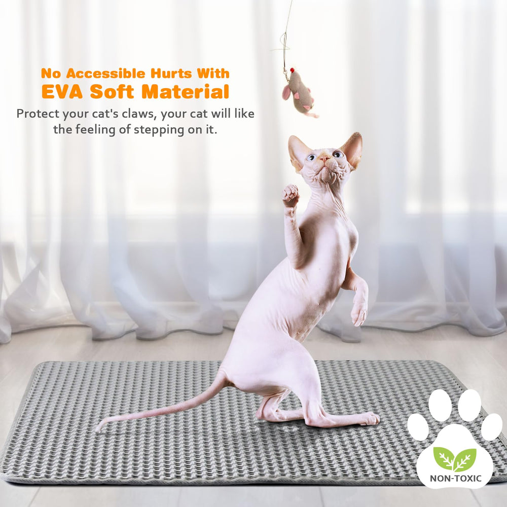 BlissStorm tapis-litiere-impermeable-gris polyvalent et sûr pour animaux