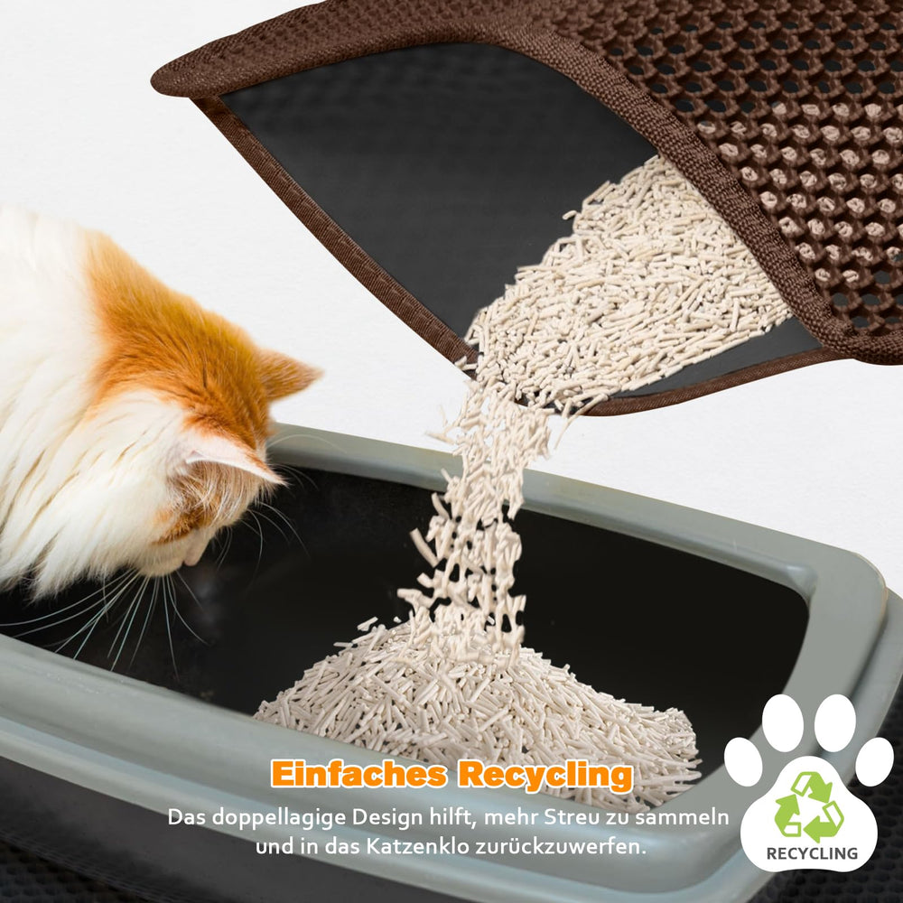 BlissStorm Tapis Litière usage-multi-usages : tapis polyvalent pour nourriture et litière.
