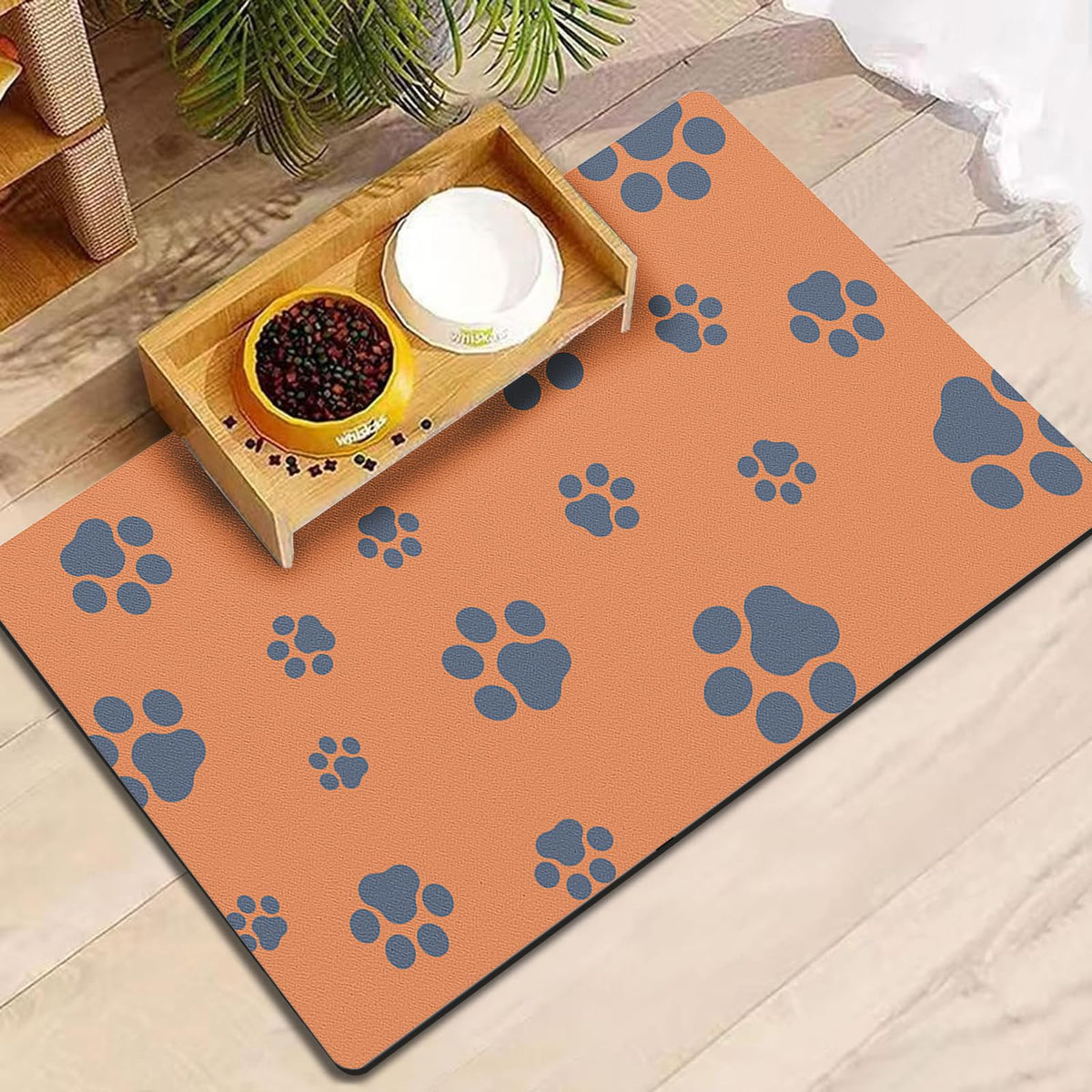 Tapis Blkjsgly absorbant pour repas de chien, absorption rapide et sans taches.