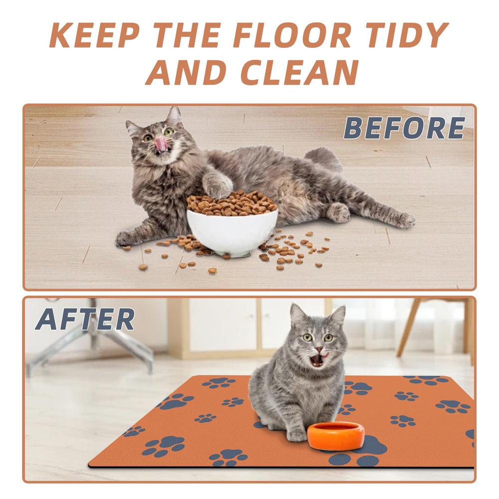Tapis Blkjsgly anti-taches qui reste propre après les repas.