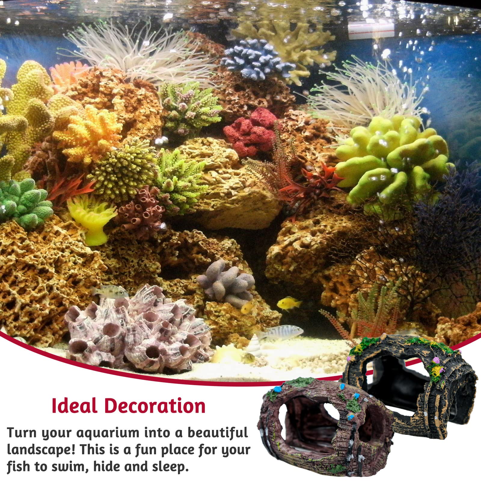 Baril brisé BLLREMIPSUR, accessoire d'aménagement pour aquarium.