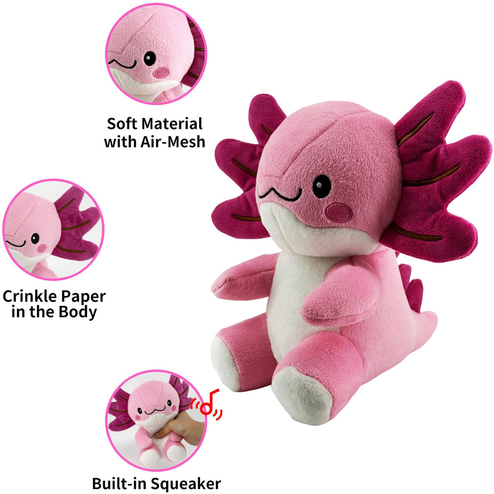 Jouet doux pour dents Blnboimrun axolotl, idéale pour réconforter et mastiquer sans danger.