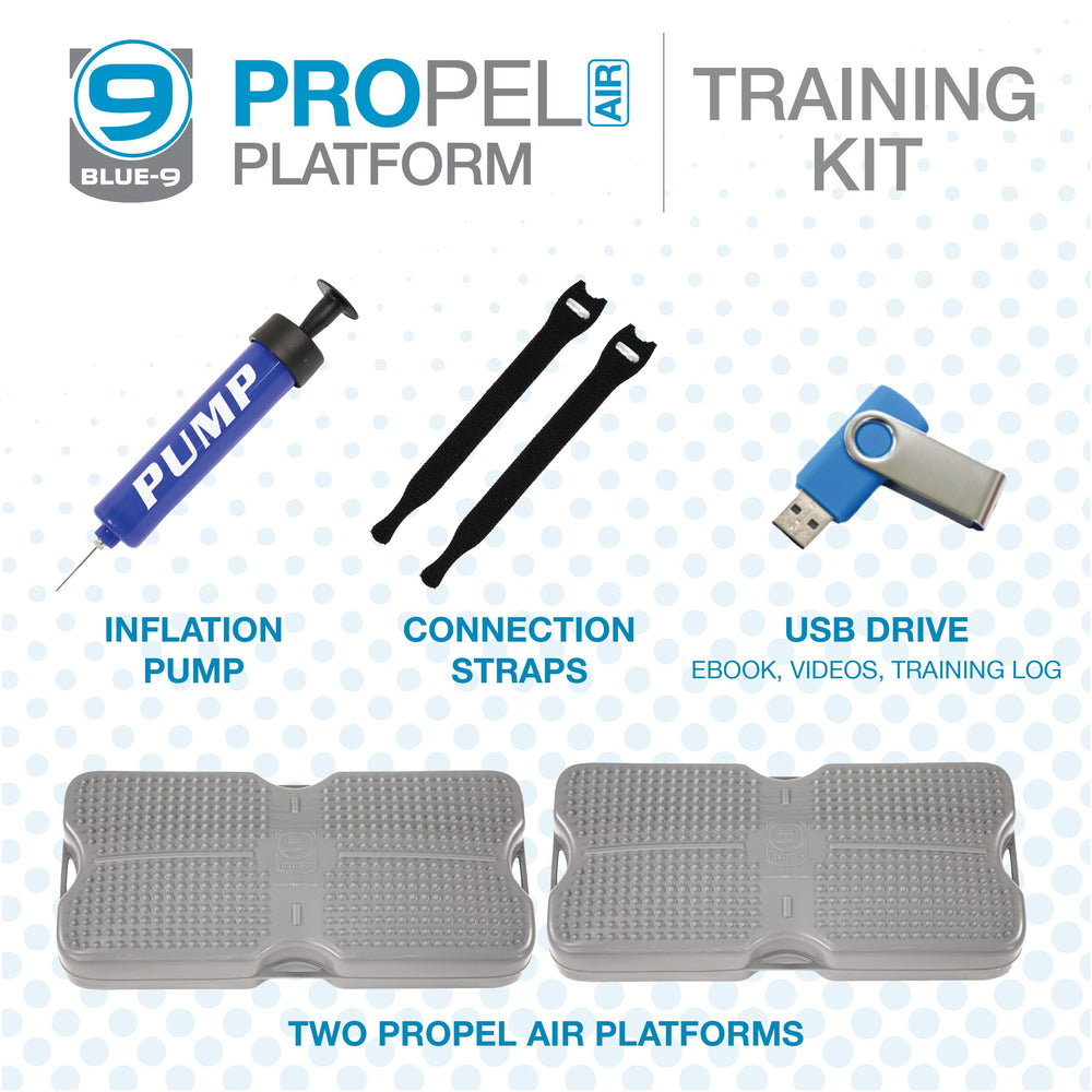 Blue-9 Propel Air Platform: pompe à air pratique pour ajuster la difficulté.