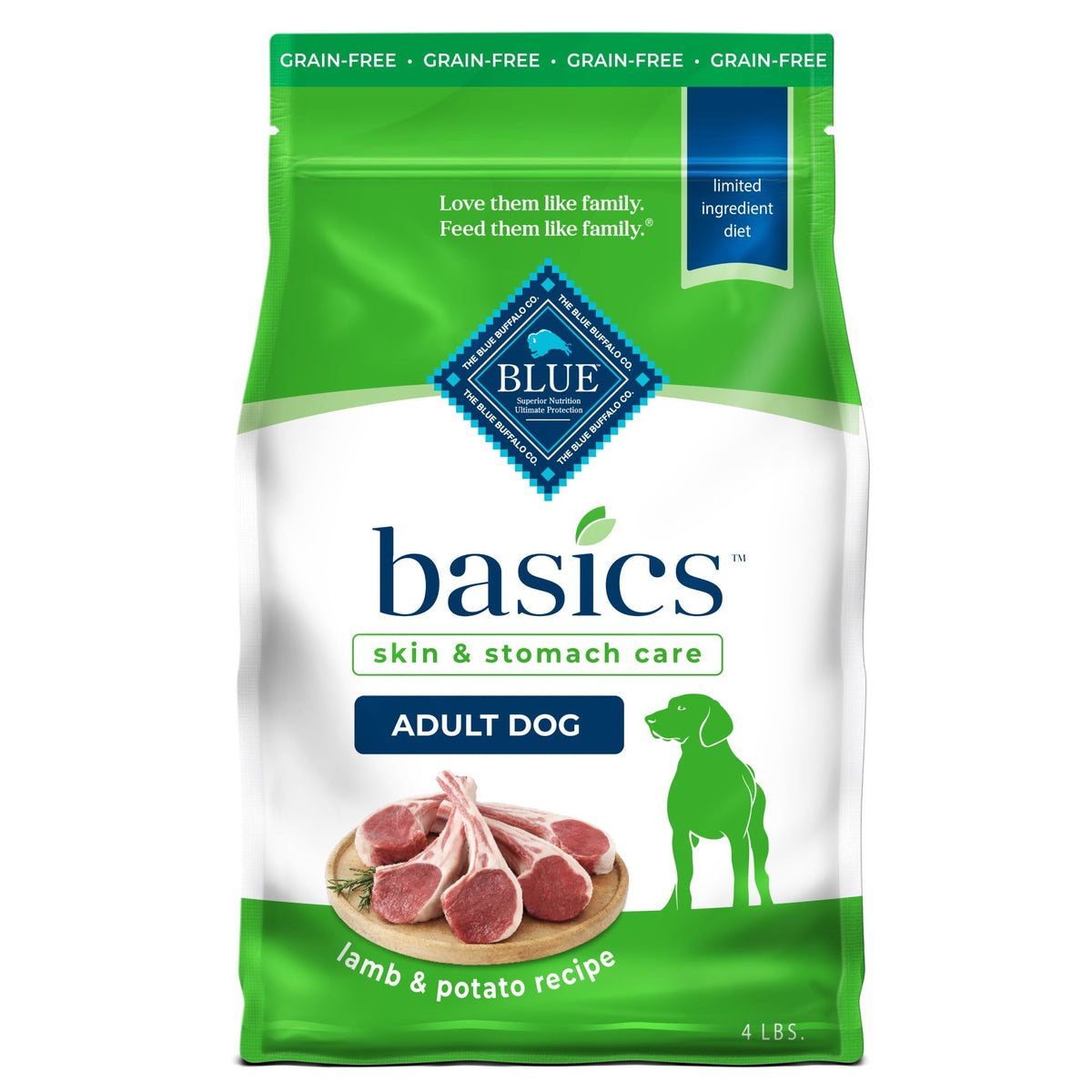 Blue Buffalo Basics agneau premier ingrédient, digestion plus douce.