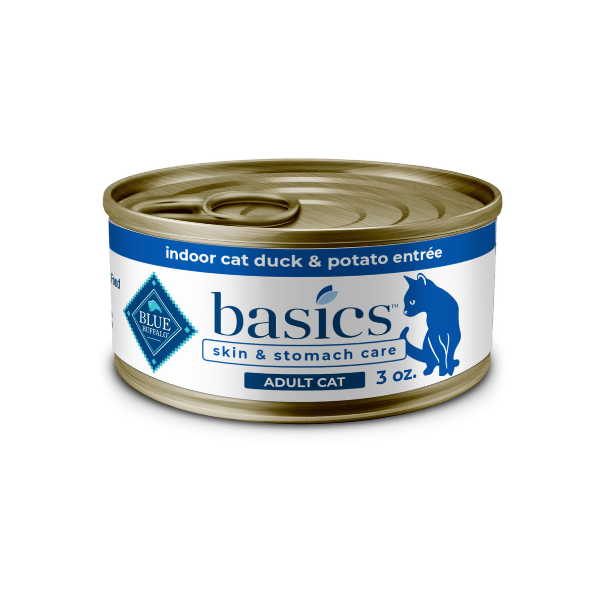 Blue Buffalo Basics boîte chat canard patates 3oz prêt à nourrir