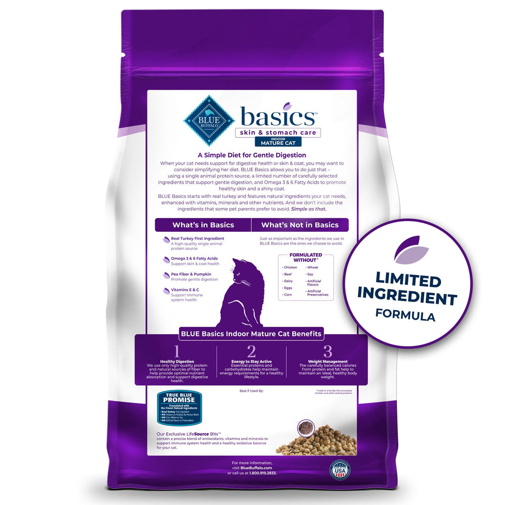 Blue Buffalo Basics dinde-patate ingrédients simples pour digestion douce
