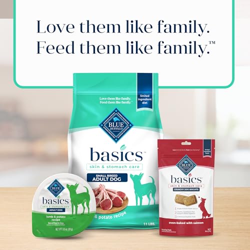Blue Buffalo Basics peau et pelage sains grâce aux oméga-3 et oméga-6.