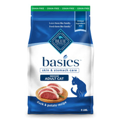 Blue Buffalo Basics Canard et Pomme de Terre, sac de 5 livres, digestion potentielle plus douce.