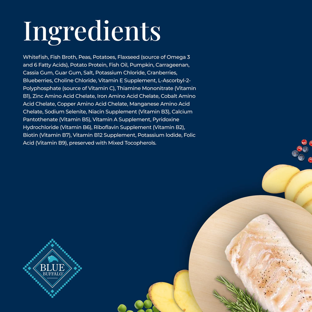 Blue Buffalo Basics sans poulet et sans sous-produits, pour une alimentation simple.