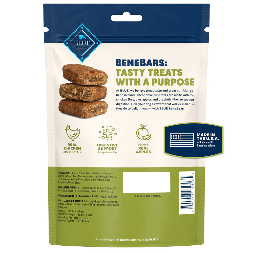 Blue Buffalo BeneBars – premier ingrédient poulet pour une saveur naturelle.