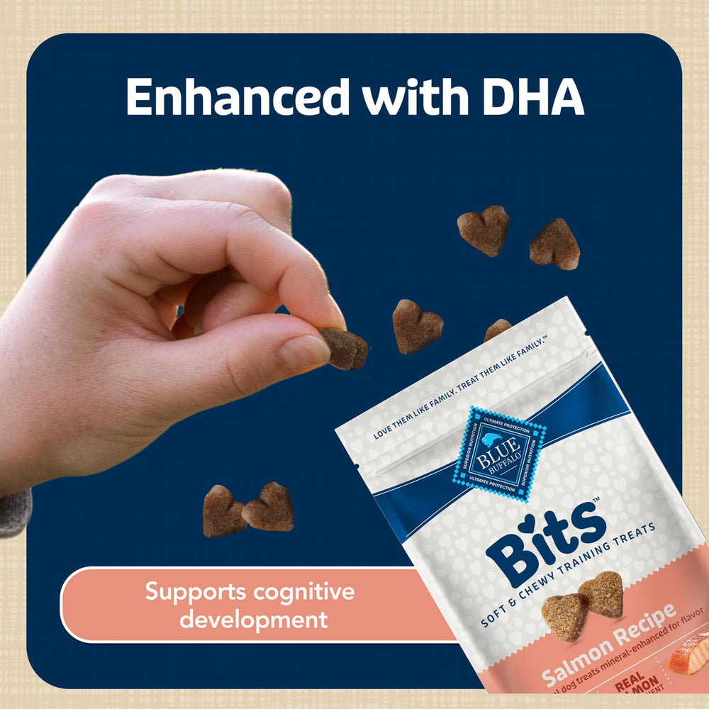 Blue Buffalo Bits Soft-Moist Omega-3 et Omega-6: peau et pelage sains.