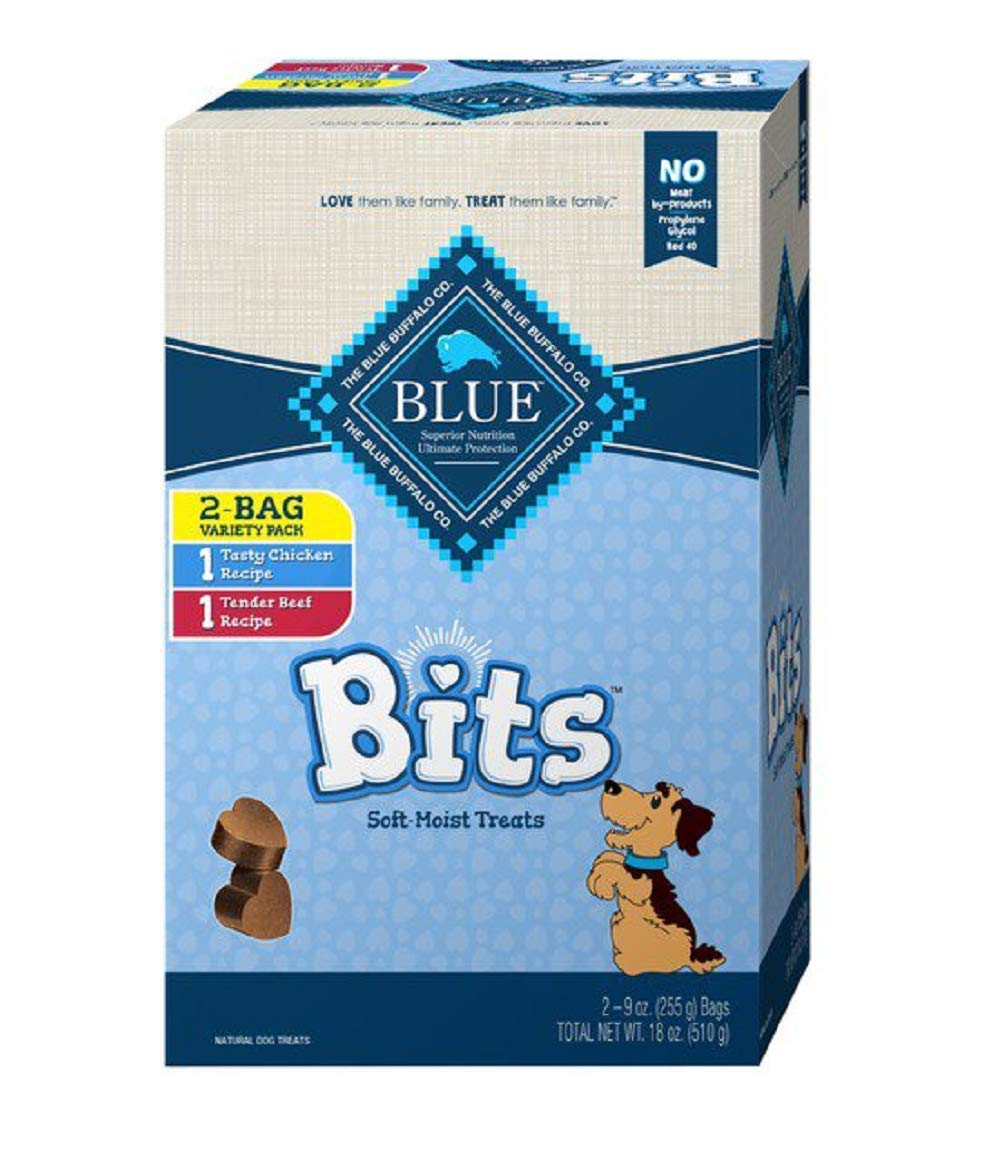 Blue Buffalo Blue Bits: emballage variété, pratique pour l'entraînement des chiens