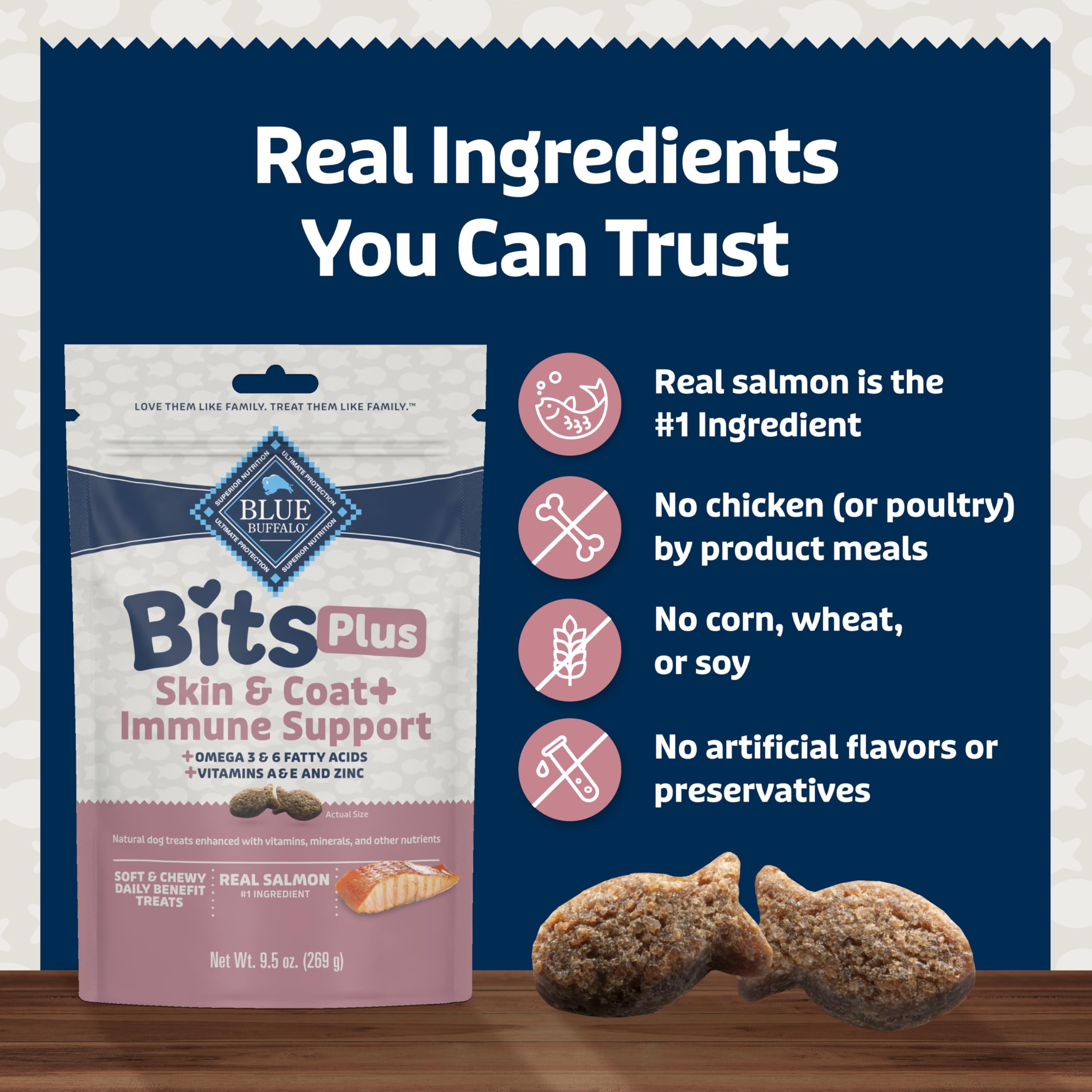 Blue Buffalo Blue Bits Plus emballage pratique de 9,5 oz