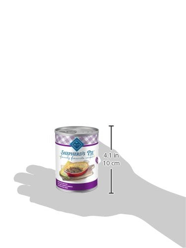 Blue Buffalo Family Favorites: boite shepherds-pie boeuf-petits-pois, texture appetissante.