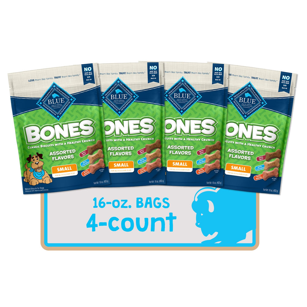 Blue Buffalo Bones au boeuf, biscuit croquant pour récompenser lors de l'entraînement.