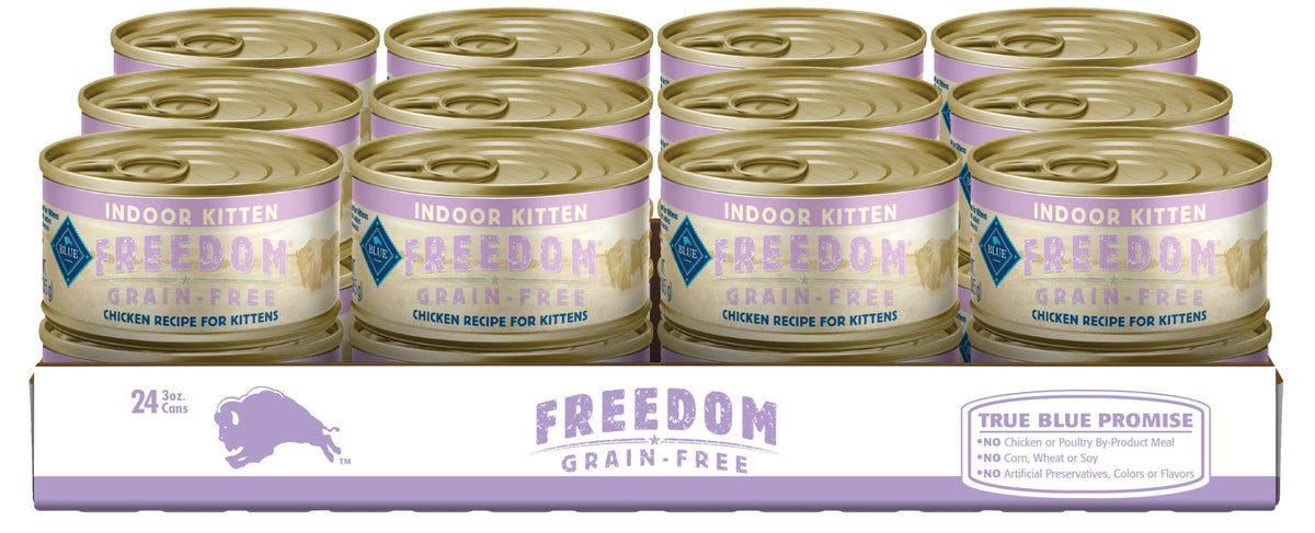 Blue Buffalo Freedom Chaton – poulet premier ingrédient soutient la croissance.
