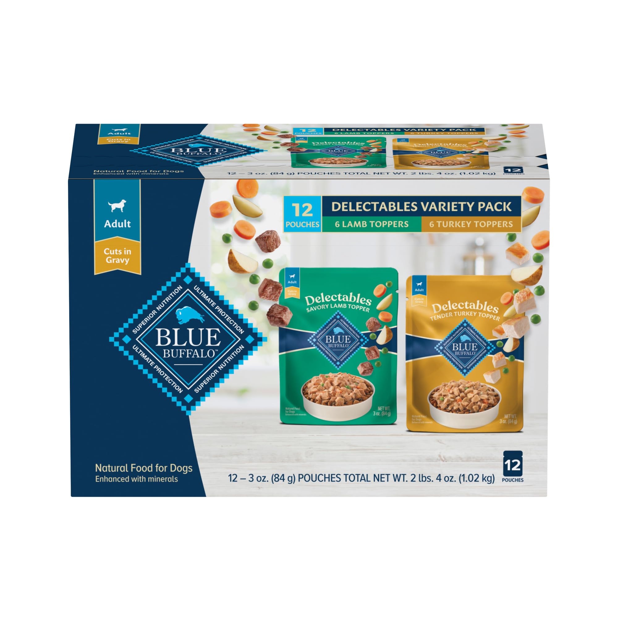 BLUE Delectables garniture agneau en sachet pratique pour réinventer le repas.
