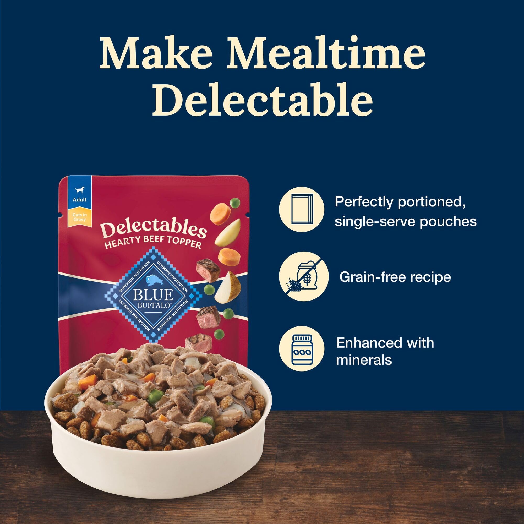 Blue Buffalo Delectables, ingrédients naturels pour une dégustation naturelle