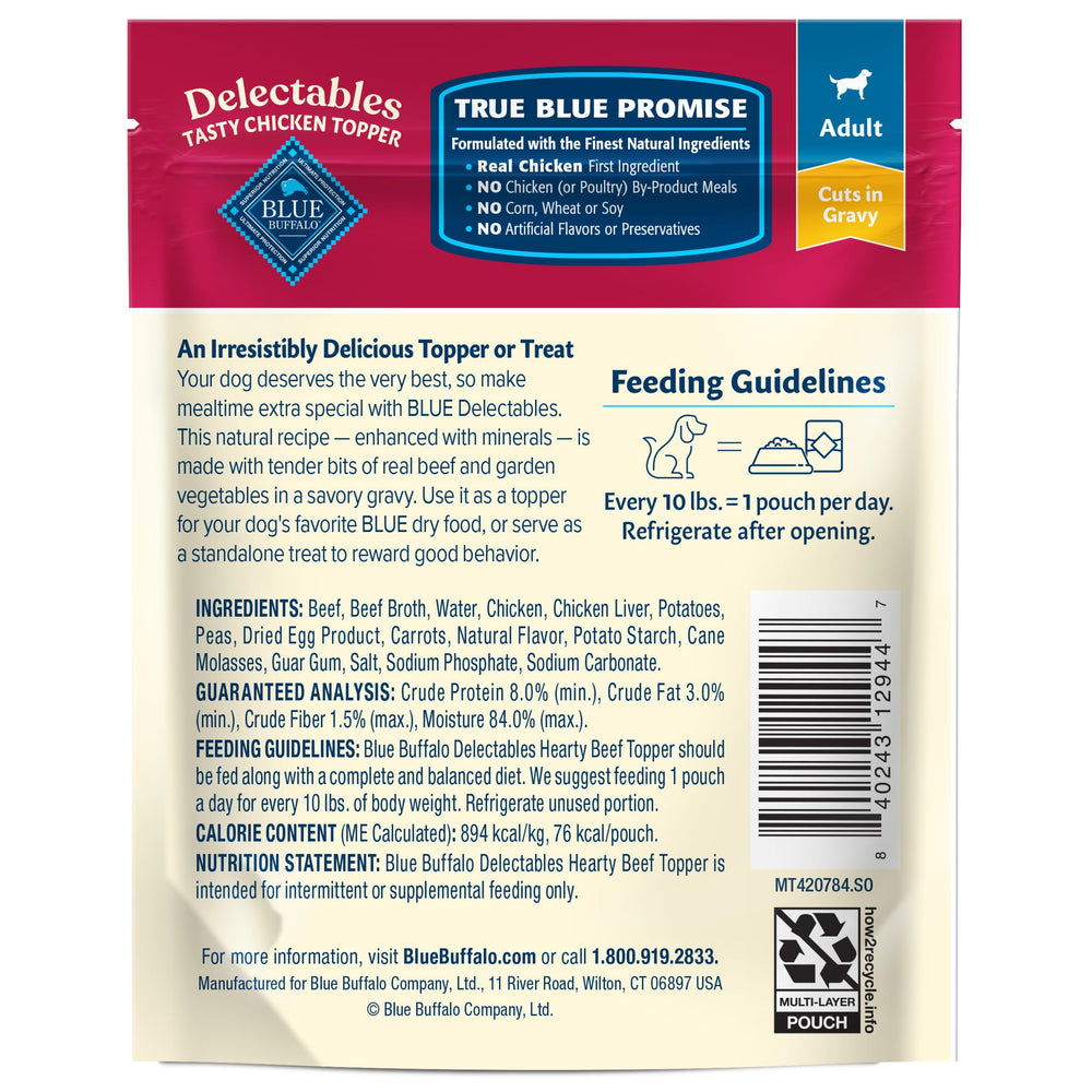 Blue Buffalo Delectables, poche individuelle pratique pour portions faciles