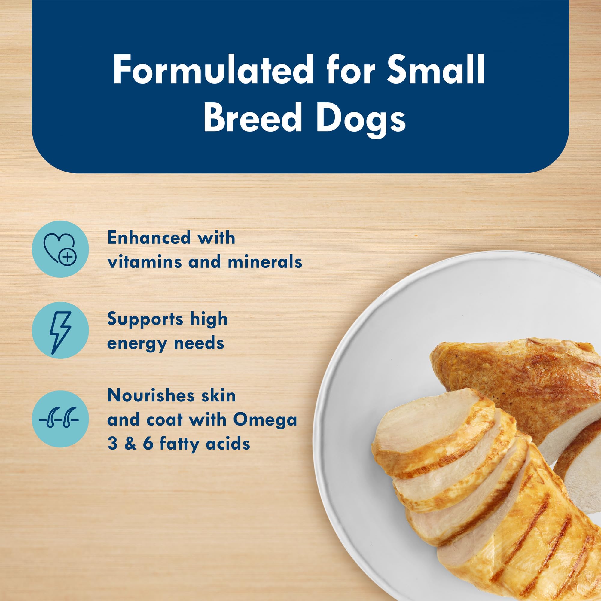 Blue Buffalo Delights coupe 3,5 oz poulet, portion pratique pour petit chien