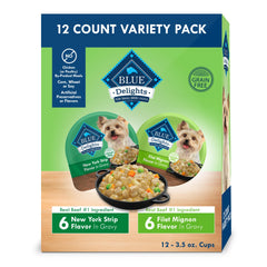 Blue Buffalo Delights emballage petite race, pratique pour les repas en portions.