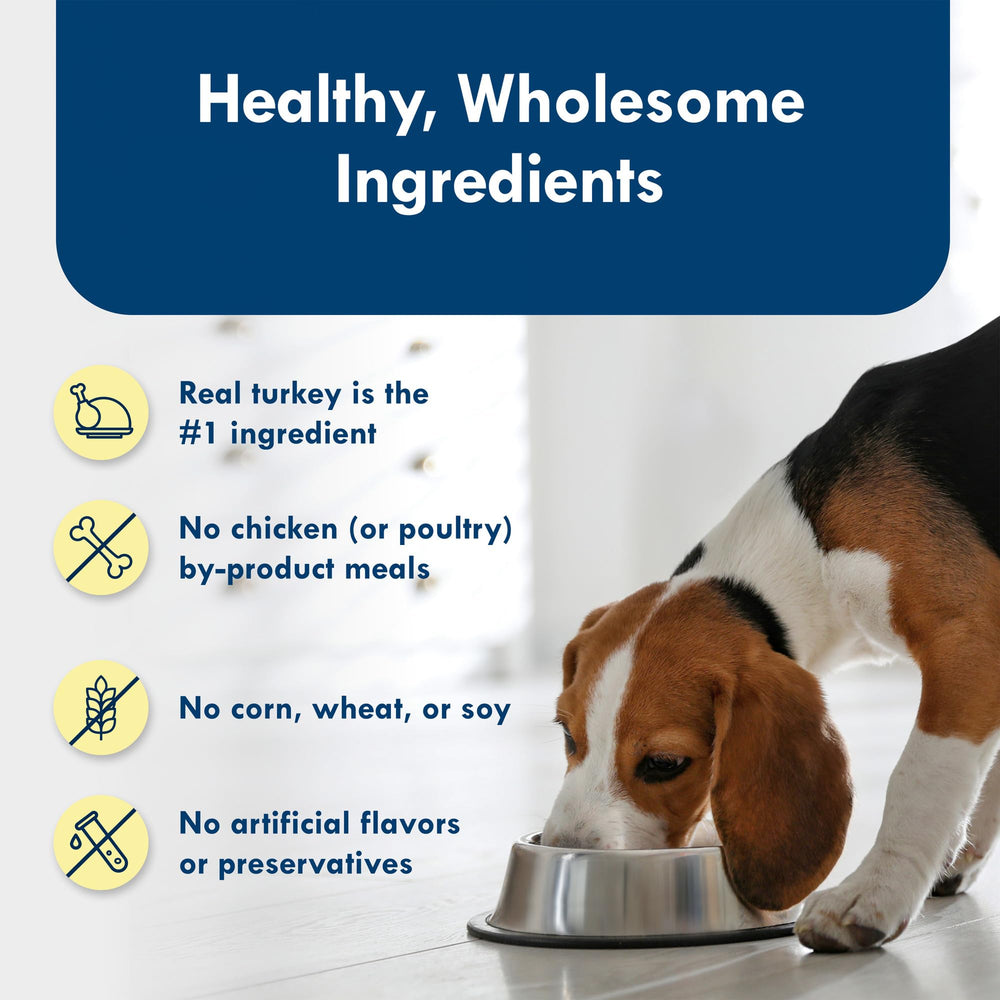 Blue Buffalo Delights enrichi en vitamines et minéraux, soutien quotidien pour chiens actifs.