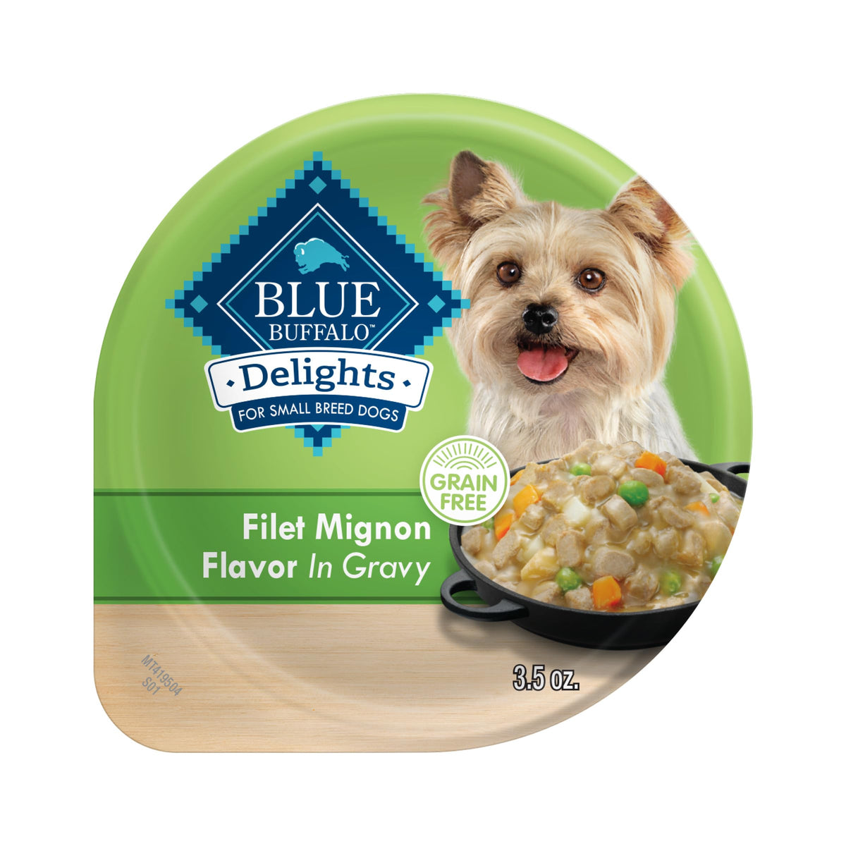 Blue Buffalo Delights filet mignon en sauce, petit bol pratique pour petites races