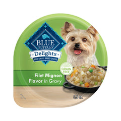 Blue Buffalo Delights filet mignon en sauce, petit bol pratique pour petites races