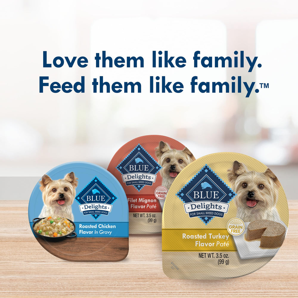 Blue Buffalo Delights pack-12-tasses, rapport qualité-prix adapté aux familles.